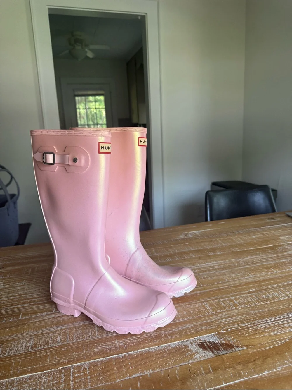 Hunter Pink Women's Tall Rain Boots
